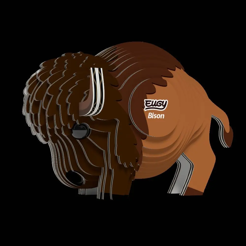 Bild: 9421035150439 | EUGY - 3D Bastelset Bison | Kit (Bastelset) | In Karton | 650045
