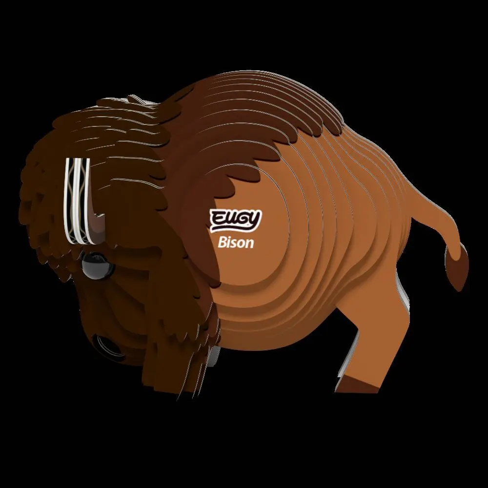Bild: 9421035150439 | EUGY - 3D Bastelset Bison | Kit (Bastelset) | In Karton | 650045