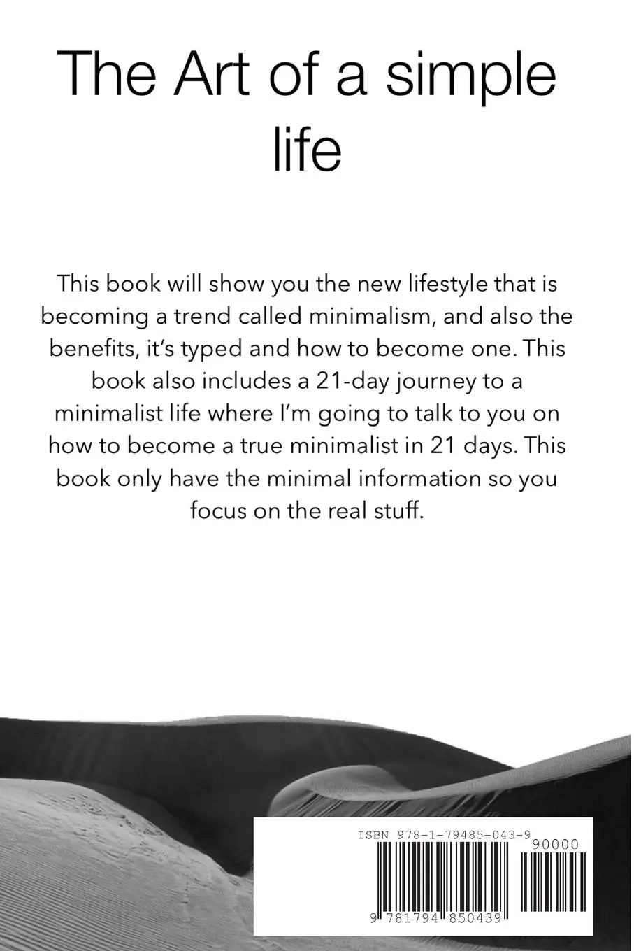 Rückseite: 9781794850439 | Minimalism | Jorge R. Zuleta | Taschenbuch | Kartoniert / Broschiert