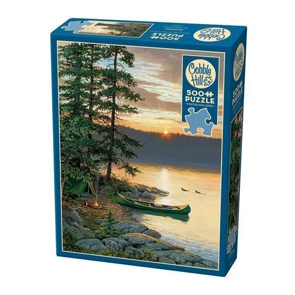 Cover: 625012450539 | Canoe Lake 500 Teile | Herausgegeben von COBBLE HILL PUZZLES | Spiel