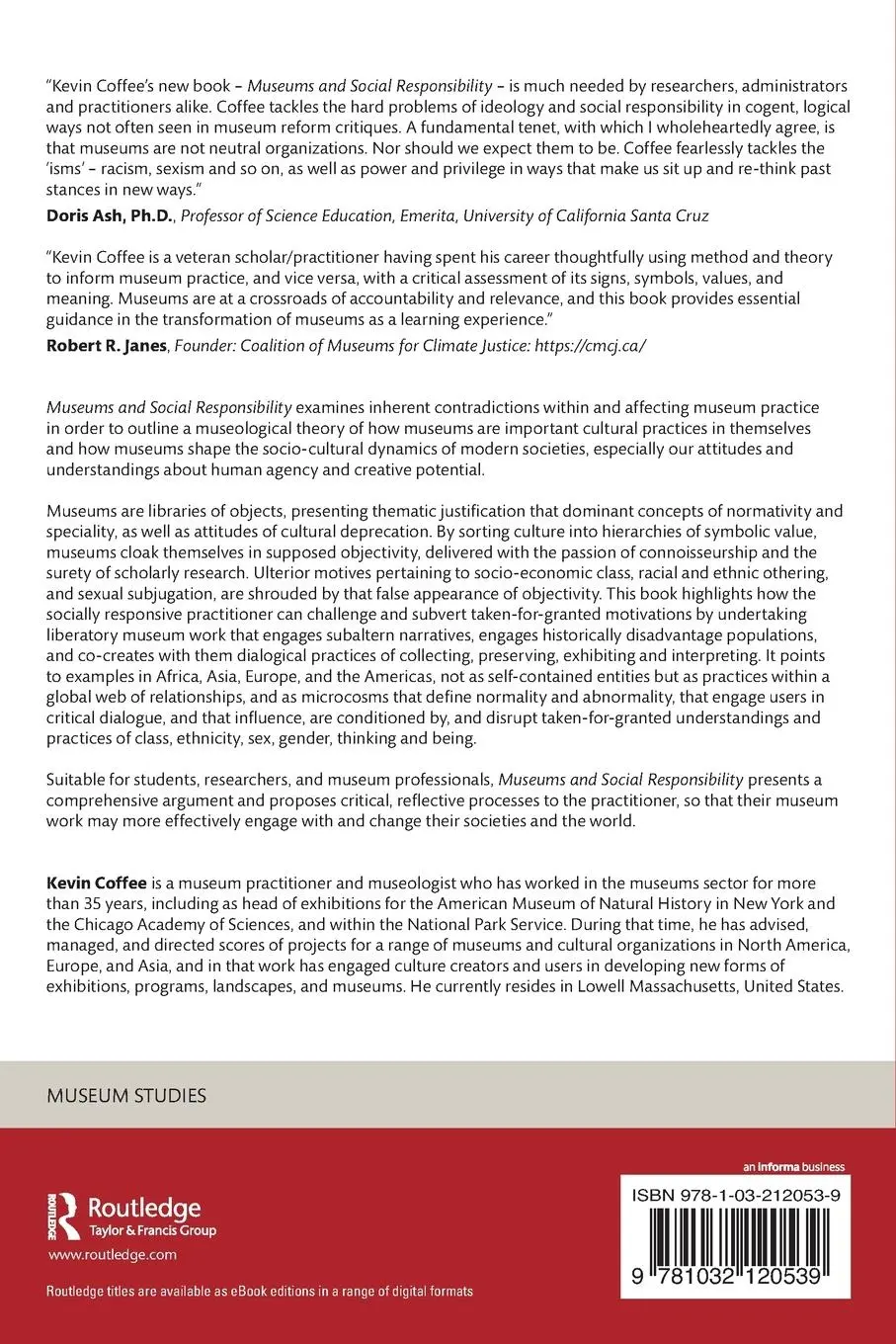 Rückseite: 9781032120539 | Museums and Social Responsibility | Kevin Coffee | Taschenbuch | 2022