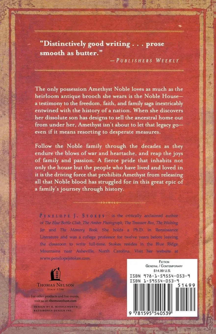 Rückseite: 9781595540539 | The Amethyst Heart | Penelope J. Stokes | Taschenbuch | Paperback