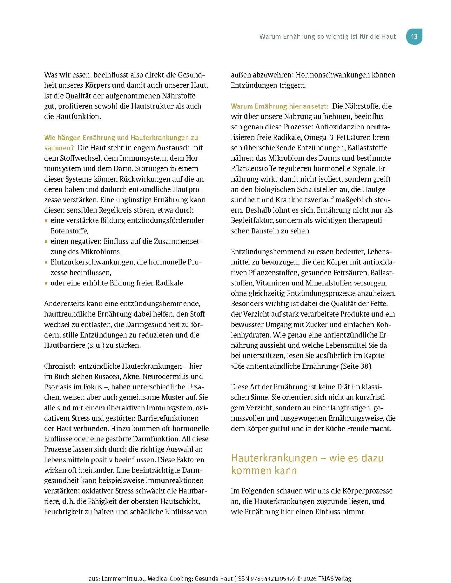 Bild: 9783432120539 | Medical Cooking: Gesunde Haut | Julia Lämmerhirt (u. a.) | Buch | 2026