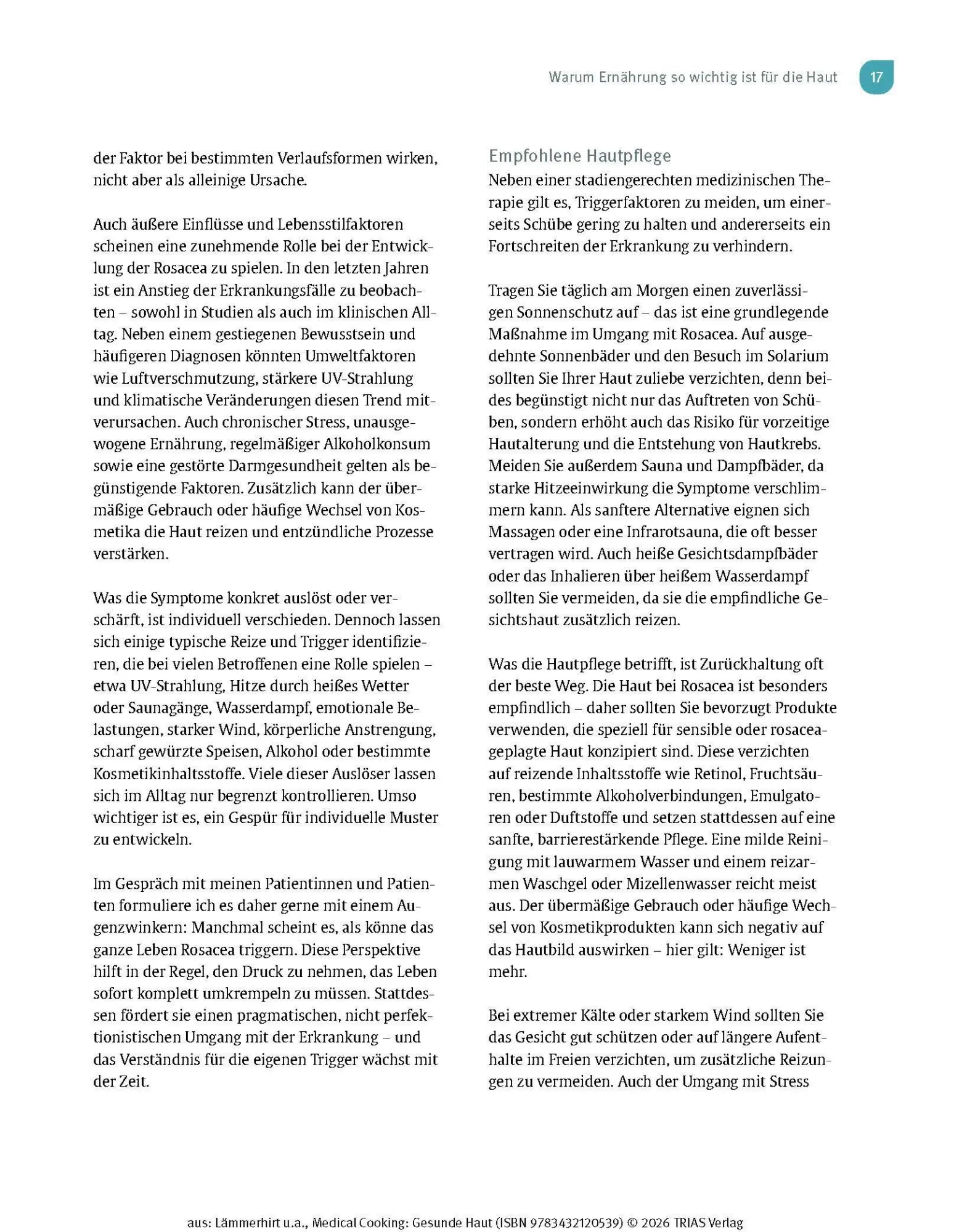Bild: 9783432120539 | Medical Cooking: Gesunde Haut | Julia Lämmerhirt (u. a.) | Buch | 2026