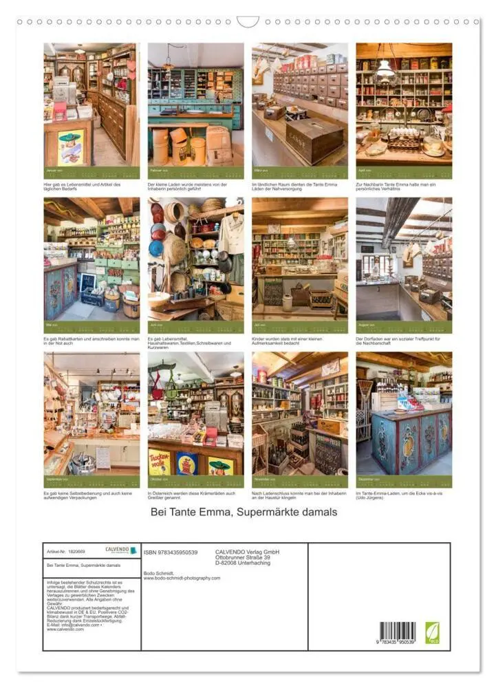 Bild: 9783435950539 | Bei Tante Emma, Supermärkte damals (Wandkalender 2025 DIN A2 hoch),...