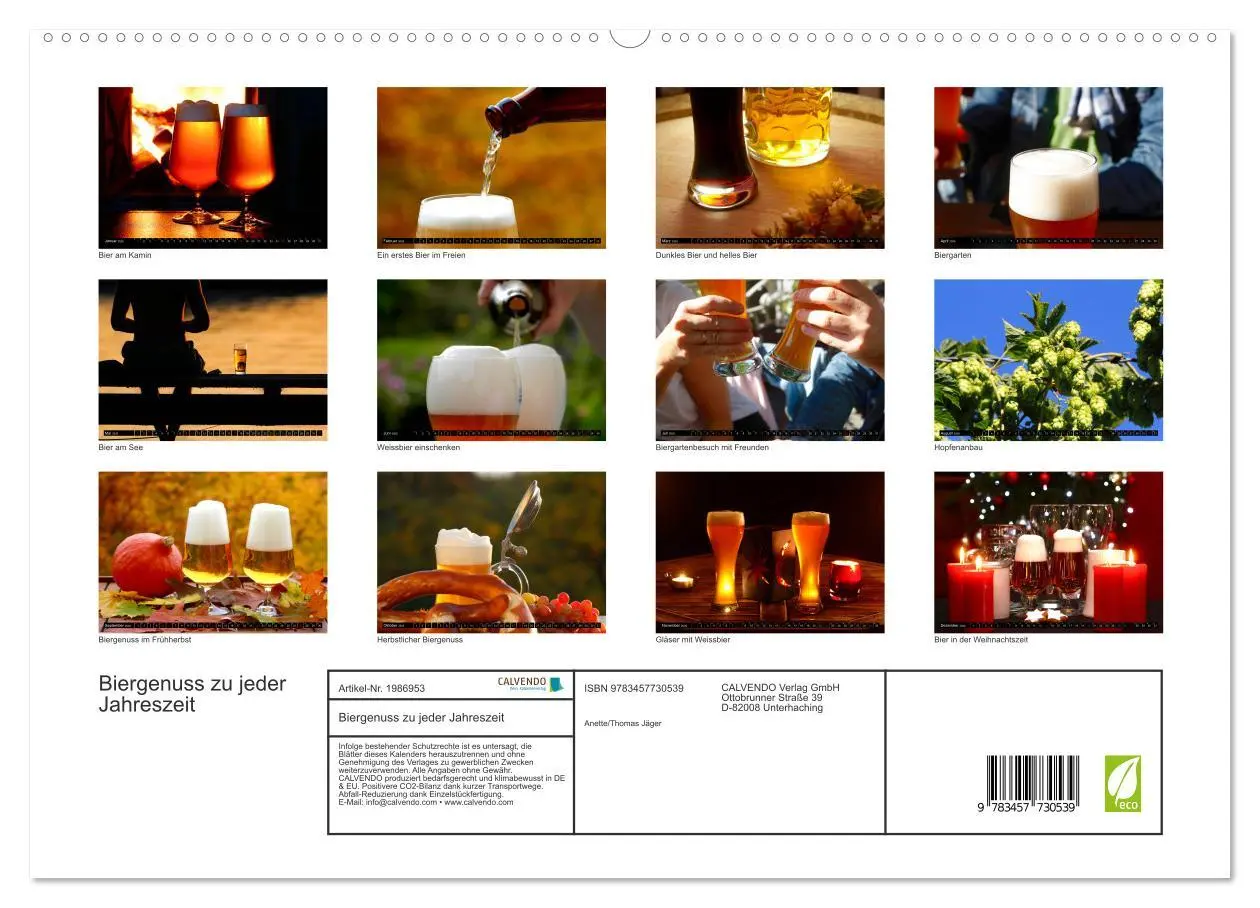 Bild: 9783457730539 | Biergenuss zu jeder Jahreszeit (hochwertiger Premium Wandkalender...