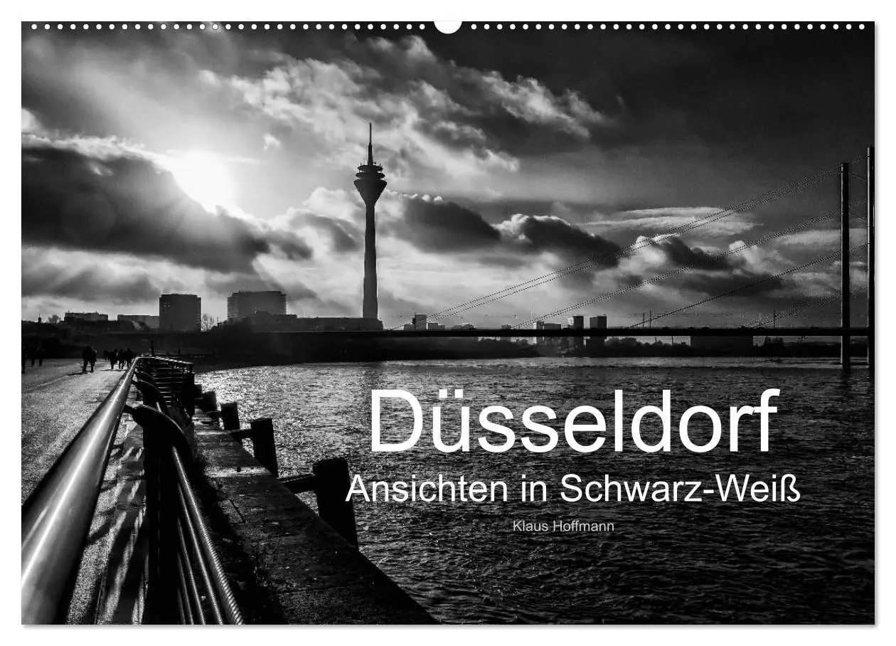 Cover: 9783516060539 | Düsseldorf Ansichten in Schwarz-Weiß (Wandkalender 2026 DIN A2...