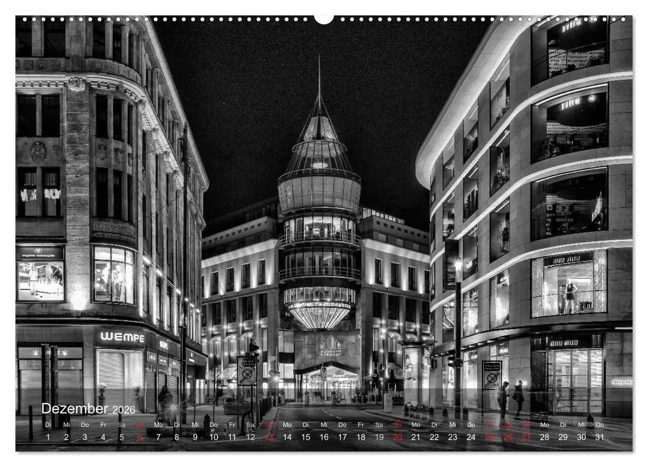 Bild: 9783516060539 | Düsseldorf Ansichten in Schwarz-Weiß (Wandkalender 2026 DIN A2...