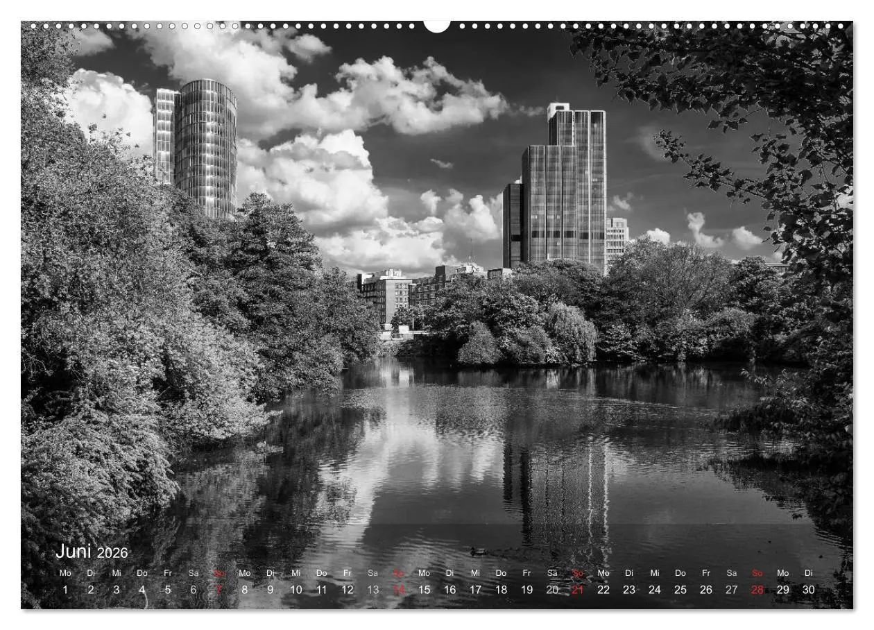 Bild: 9783516060539 | Düsseldorf Ansichten in Schwarz-Weiß (Wandkalender 2026 DIN A2...