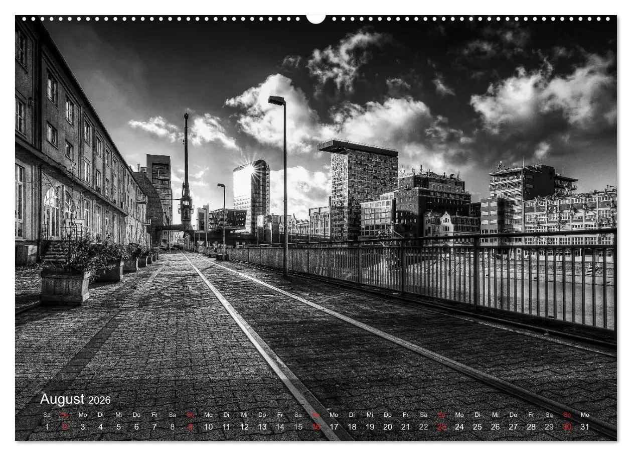 Bild: 9783516060539 | Düsseldorf Ansichten in Schwarz-Weiß (Wandkalender 2026 DIN A2...
