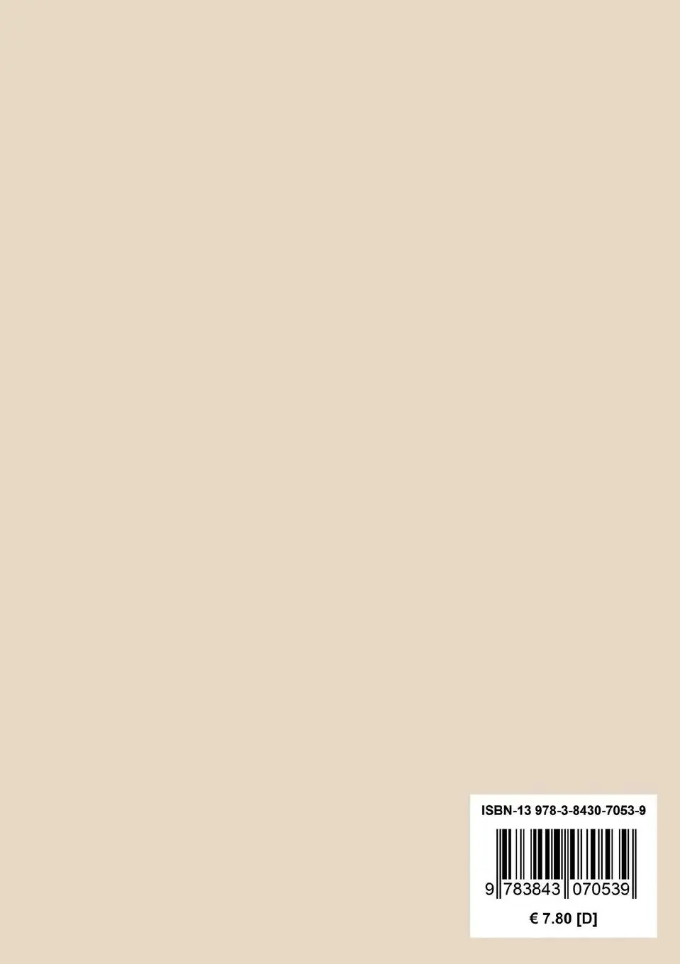 Rückseite: 9783843070539 | Die Gemälde | Ludwig Tieck | Taschenbuch | 64 S. | Deutsch | 2014