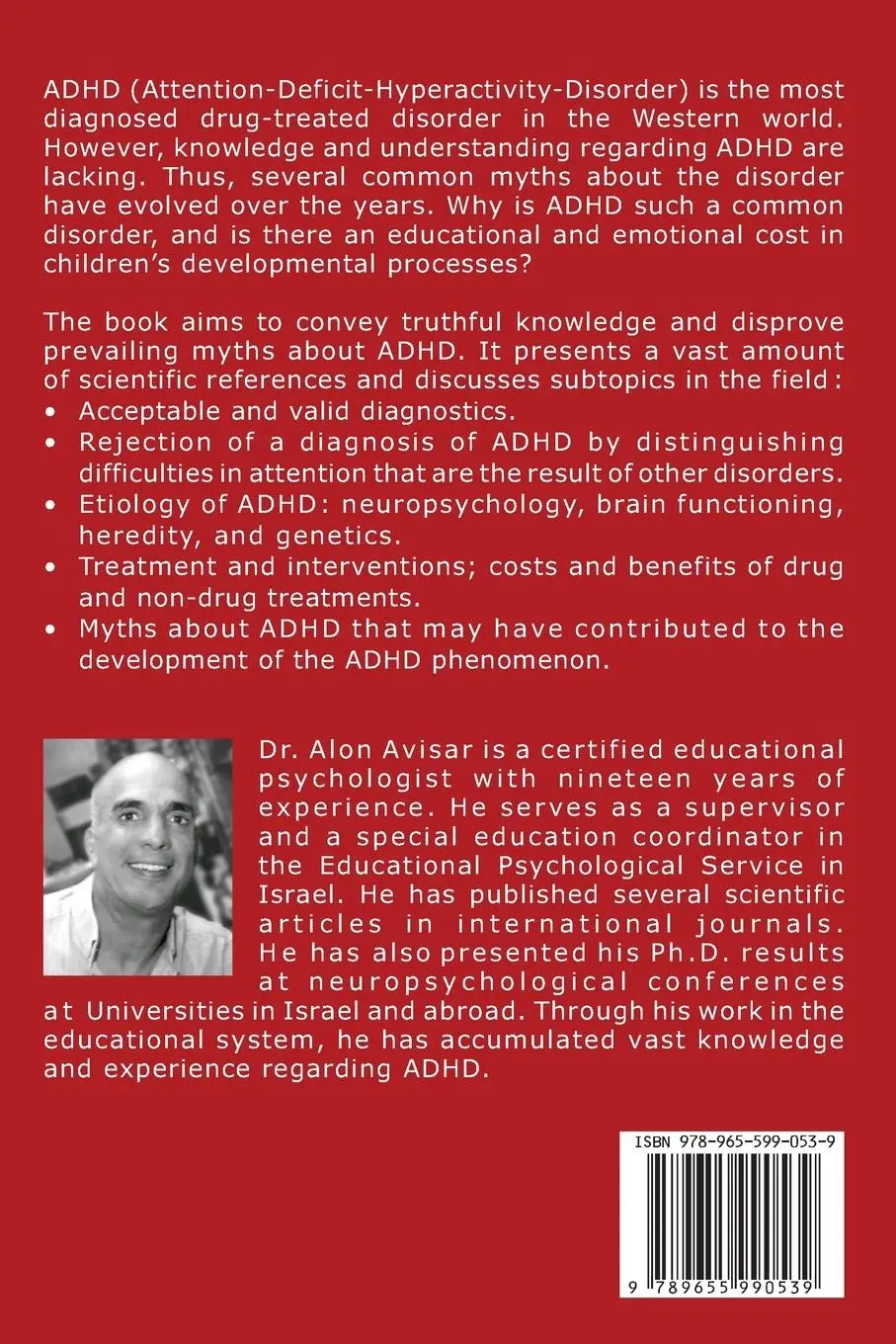 Rückseite: 9789655990539 | ADHD Reality &amp; Fiction | Alon Avisar | Taschenbuch | Englisch | 2020