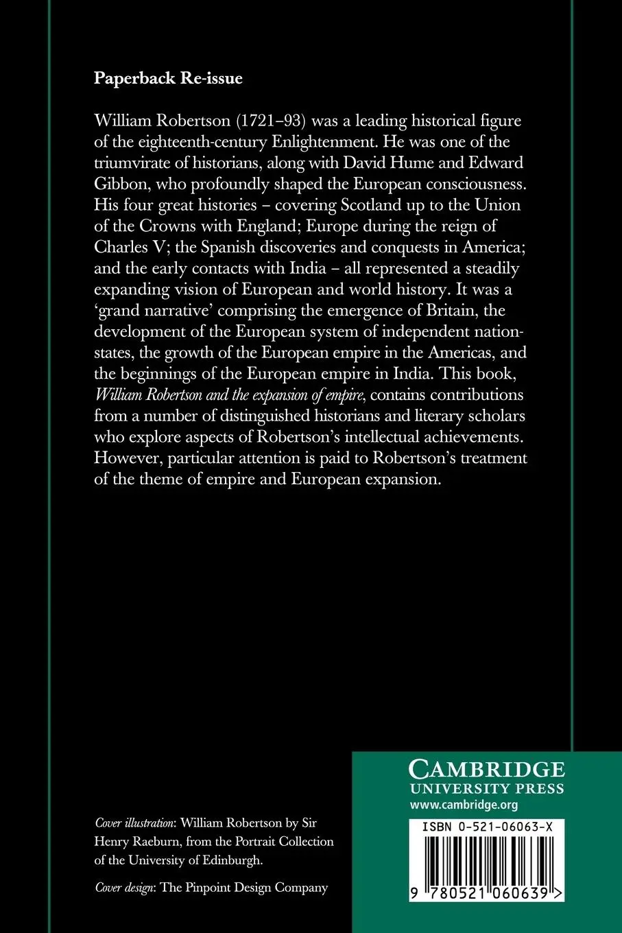 Rückseite: 9780521060639 | William Robertson and the Expansion of Empire | Brown (u. a.) | Buch