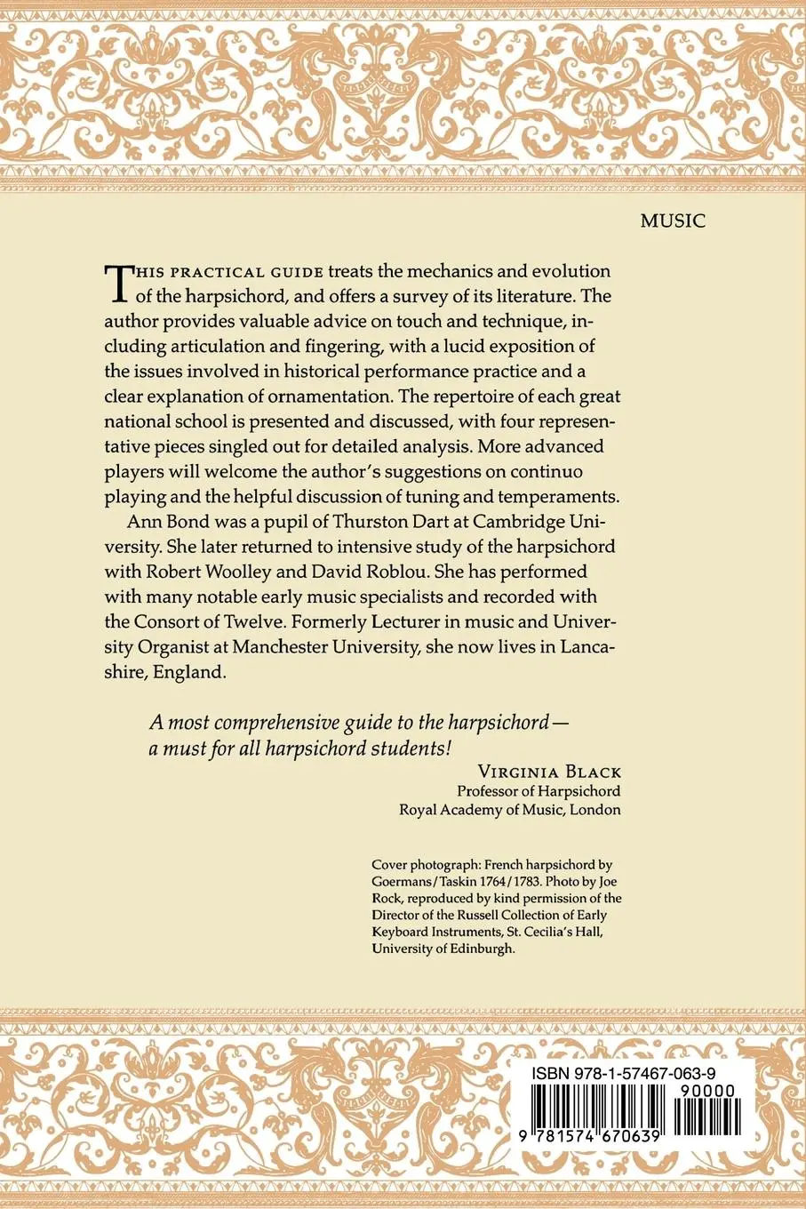 Rückseite: 9781574670639 | A Guide to the Harpsichord | Ann Bond | Taschenbuch | Englisch | 2003