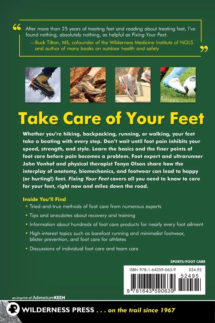 Rückseite: 9781643590639 | Fixing Your Feet | Injury Prevention and Treatment for Athletes | Buch