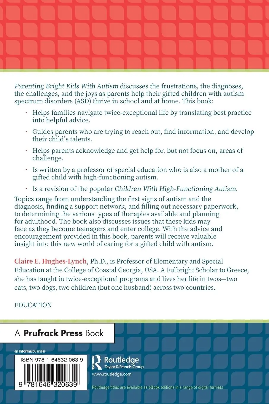 Rückseite: 9781646320639 | Parenting Bright Kids With Autism | Claire E. Hughes-Lynch | Buch