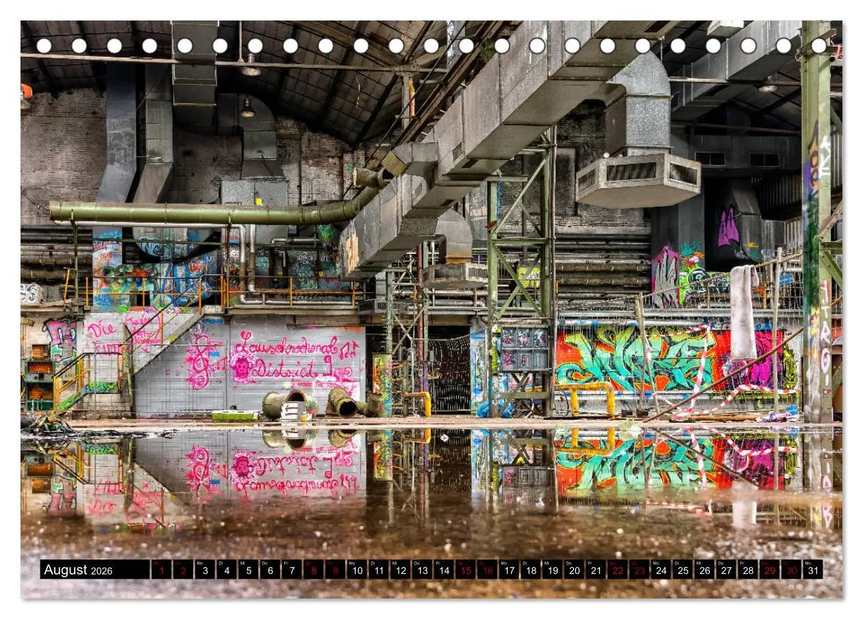 Bild: 9783457720639 | Lost Places Graffiti (Tischkalender 2026 DIN A5 quer), CALVENDO...