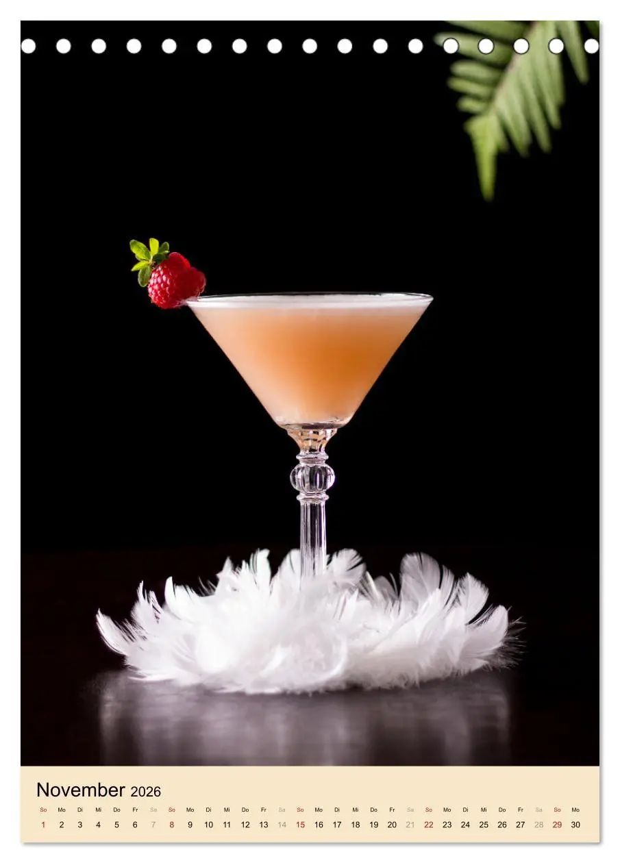 Bild: 9783516360639 | Cocktails mit Blumen und Pflanzen (Tischkalender 2026 DIN A5 hoch),...