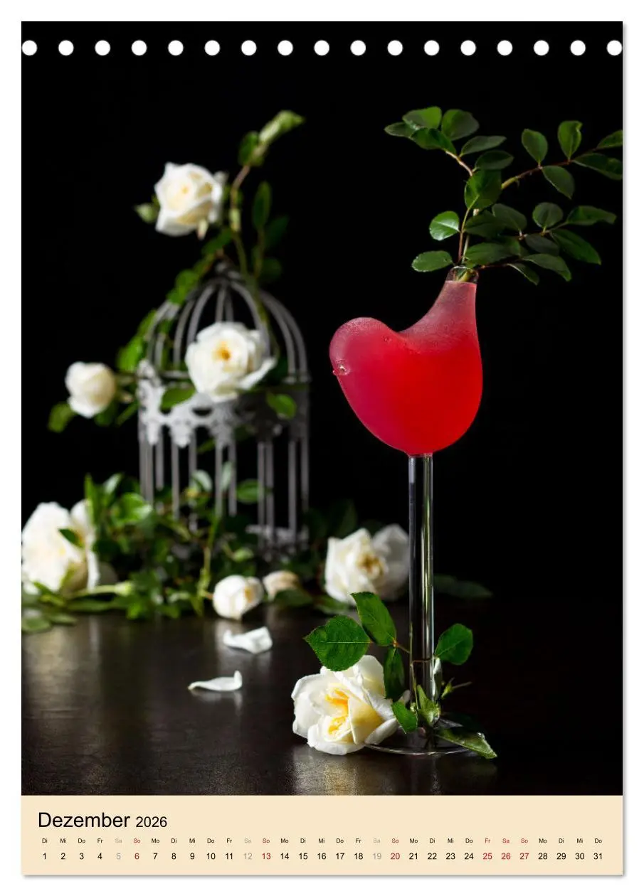 Bild: 9783516360639 | Cocktails mit Blumen und Pflanzen (Tischkalender 2026 DIN A5 hoch),...