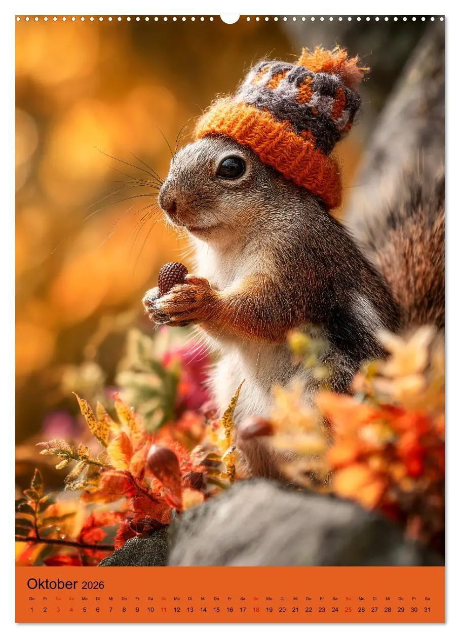 Bild: 9783516670639 | Eichhörnchen Kalender - Tierkalender mit verrückten Eichkätzchen...