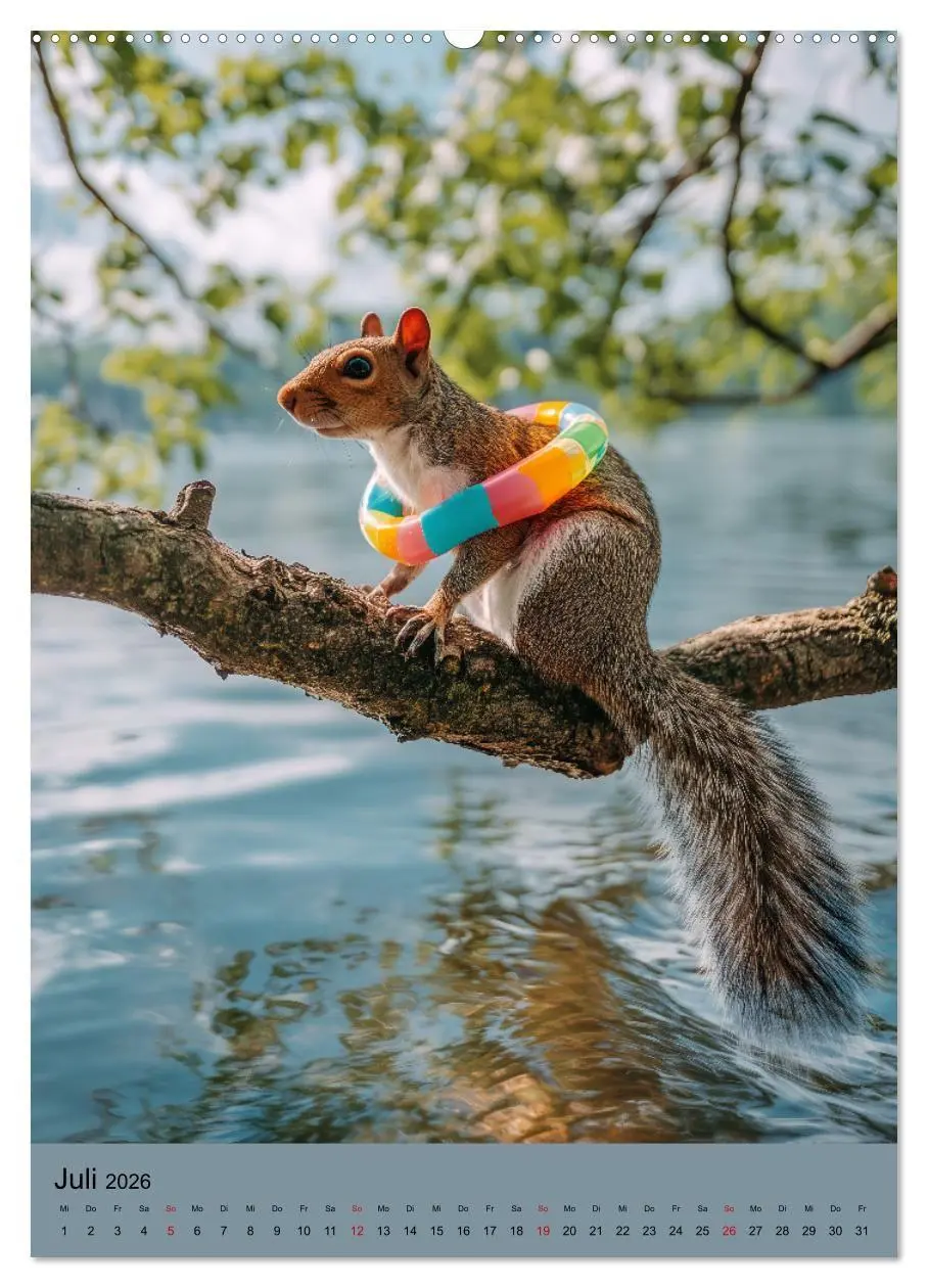 Bild: 9783516670639 | Eichhörnchen Kalender - Tierkalender mit verrückten Eichkätzchen...