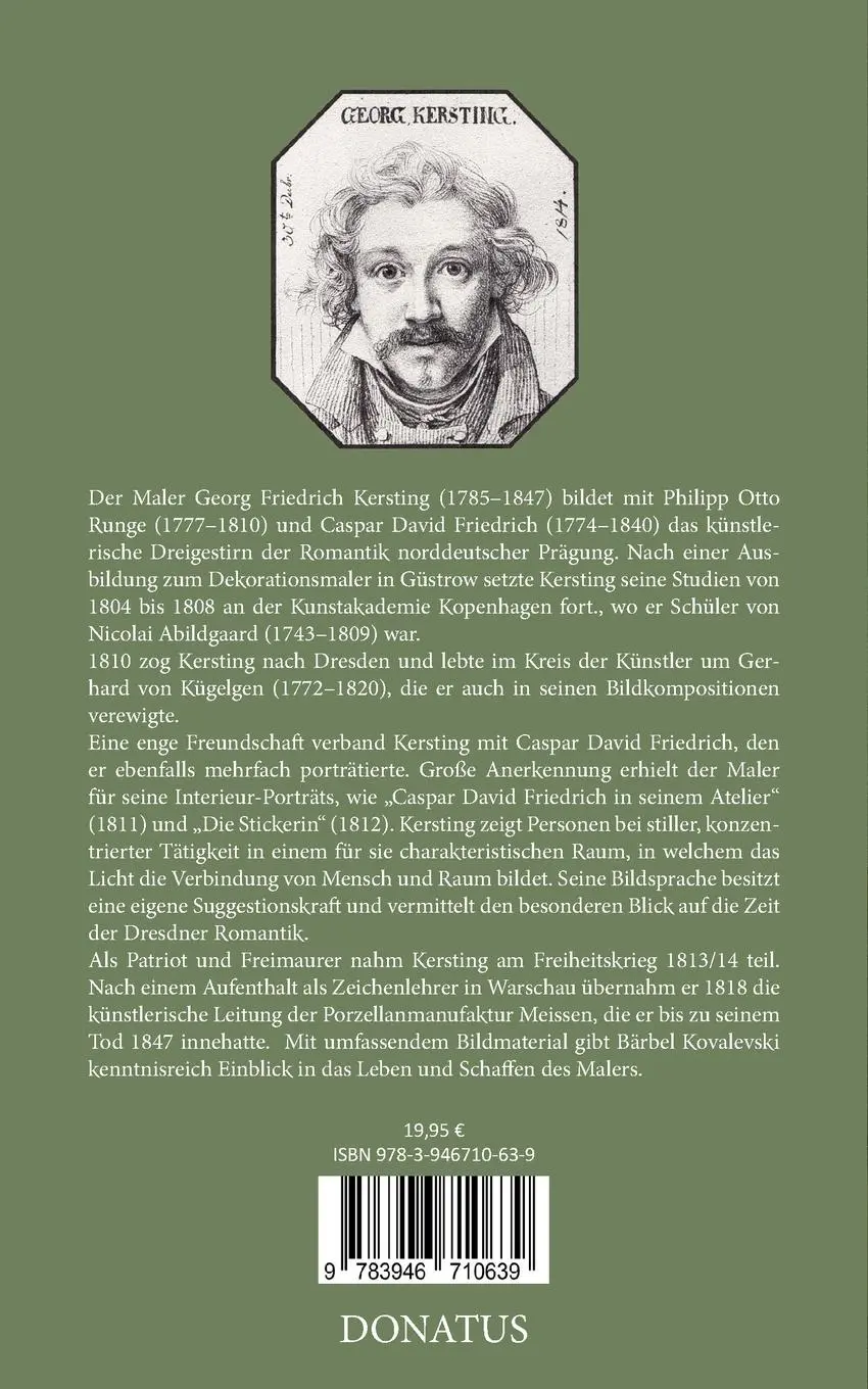 Rückseite: 9783946710639 | Georg Friedrich Kersting (1785-1847) | Bärbel Kovalevski | Taschenbuch