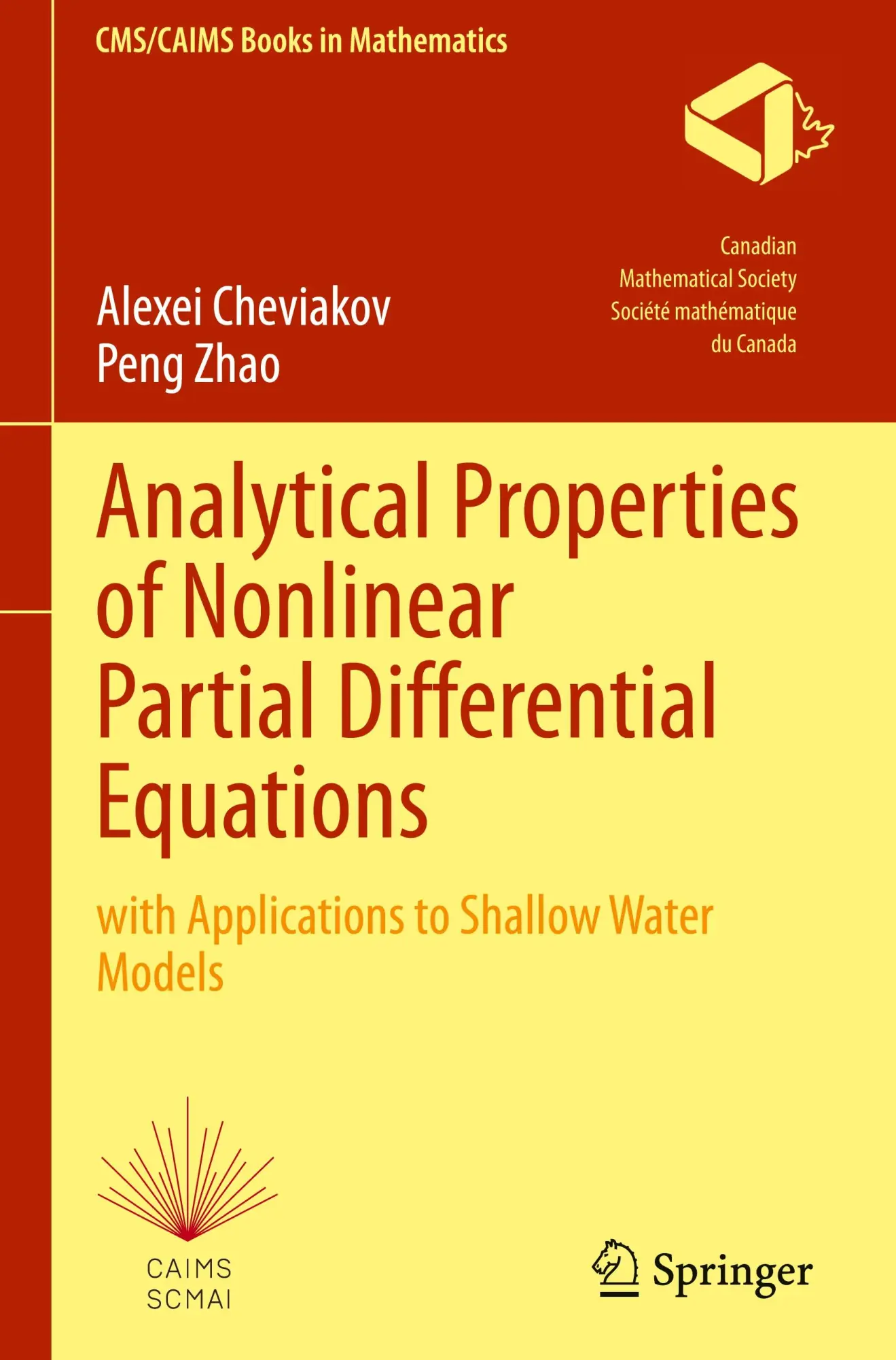 Cover: 9783031530739 | Analytical Properties of Nonlinear Partial Differential Equations