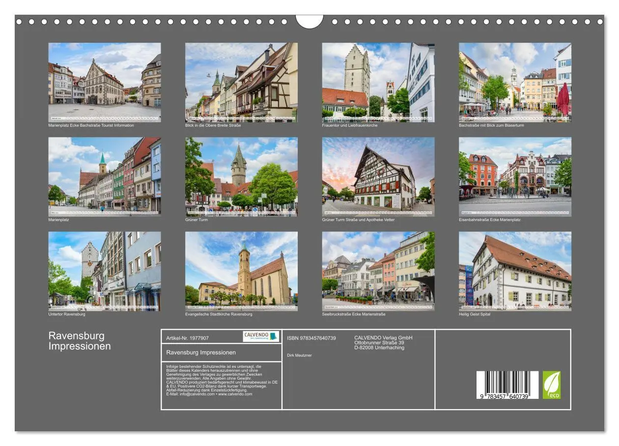 Bild: 9783457640739 | Ravensburg Impressionen (Wandkalender 2026 DIN A3 quer), CALVENDO...
