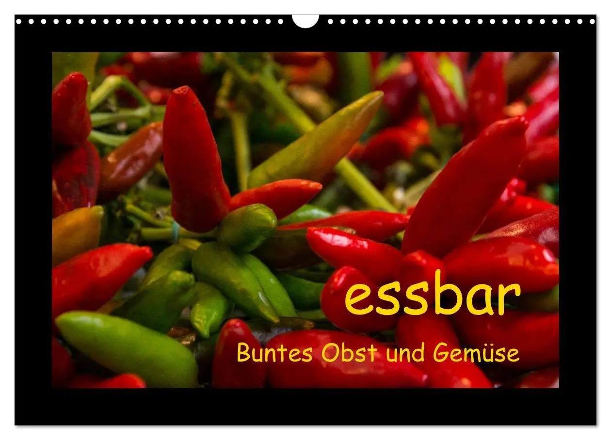 Cover: 9783516110739 | essbar - Buntes Obst und Gemüse (Wandkalender 2026 DIN A3 quer),...