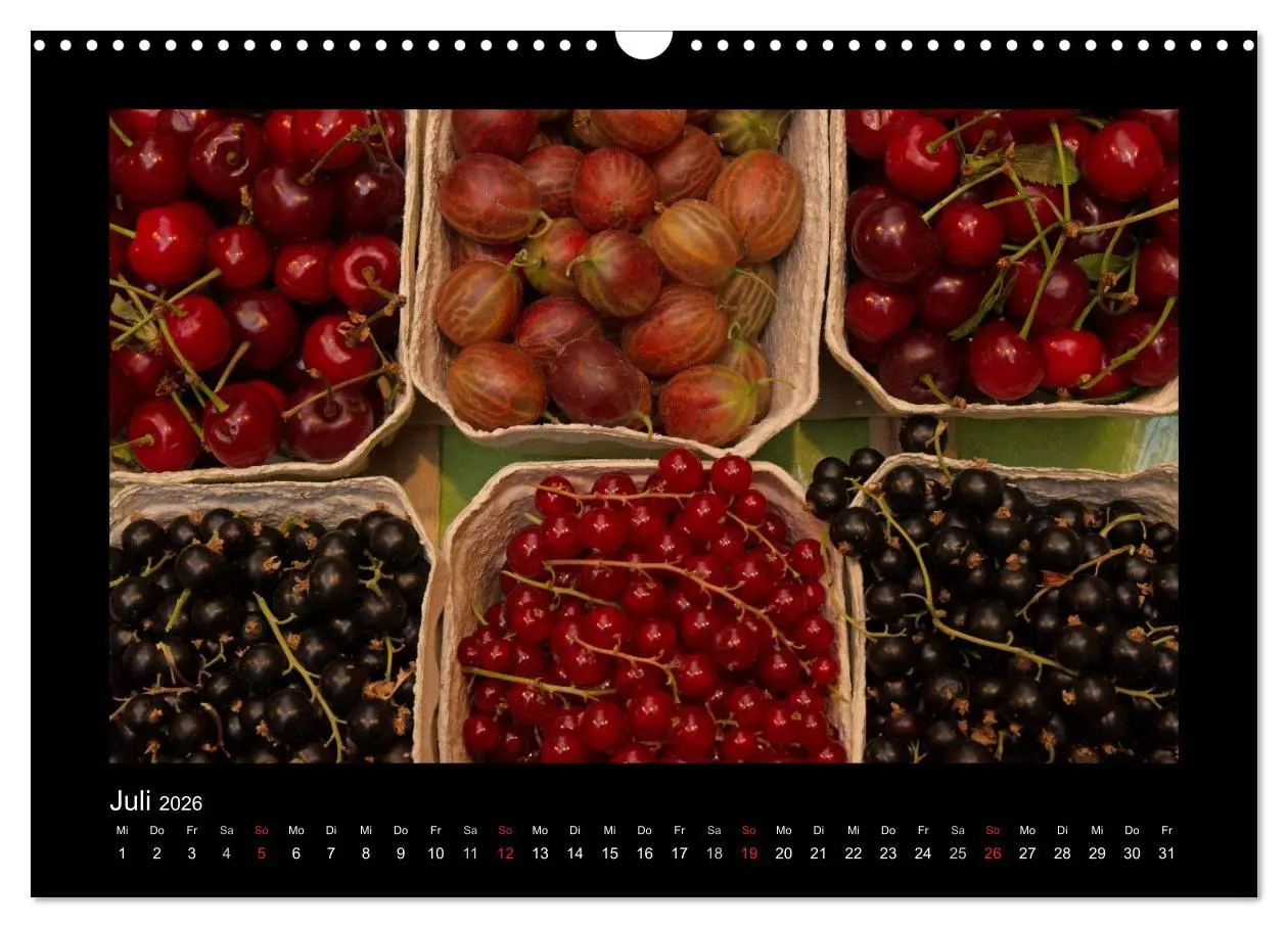 Bild: 9783516110739 | essbar - Buntes Obst und Gemüse (Wandkalender 2026 DIN A3 quer),...