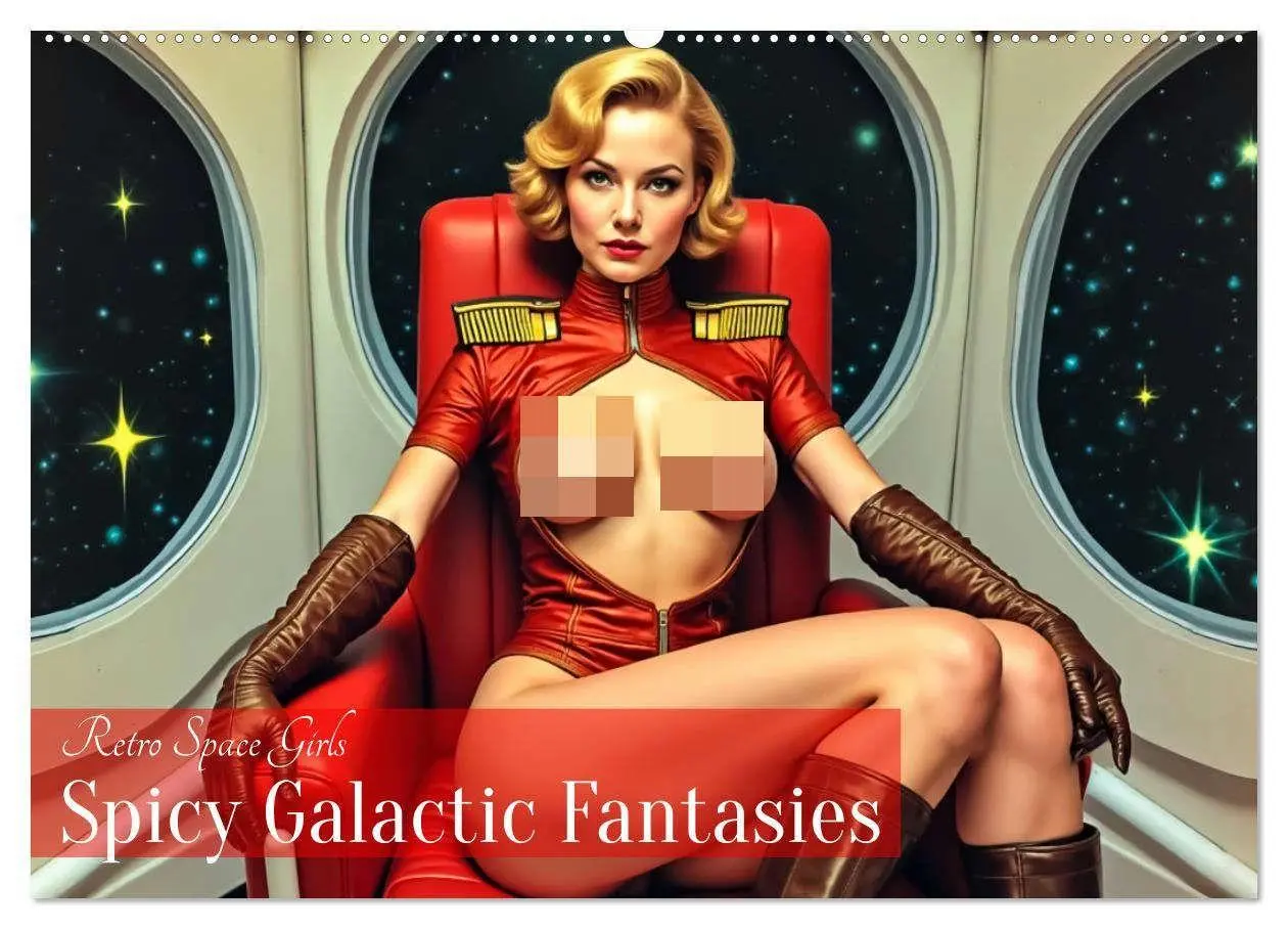 Cover: 9783516660739 | Retro Space Girls - Spicy Galactic Fantasies (Wandkalender 2026 DIN...