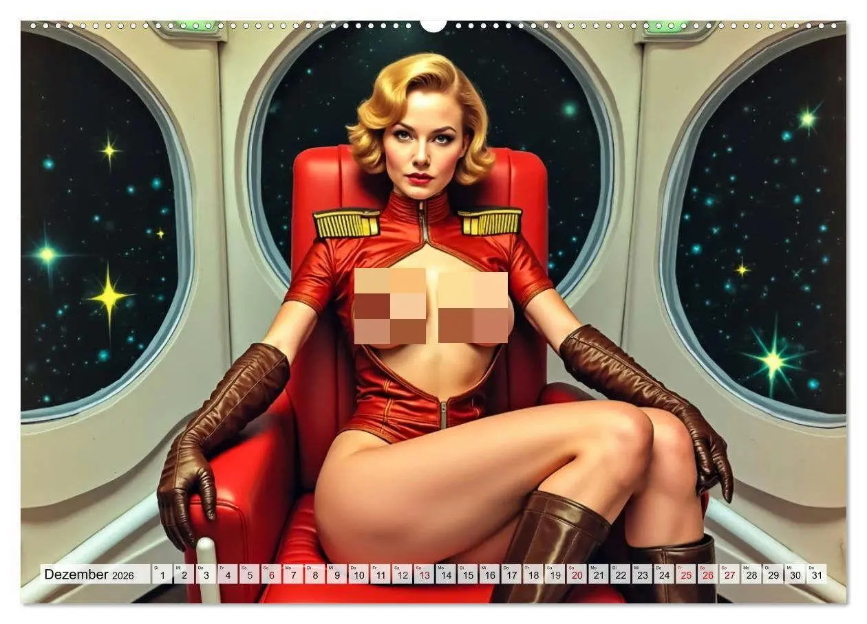 Bild: 9783516660739 | Retro Space Girls - Spicy Galactic Fantasies (Wandkalender 2026 DIN...