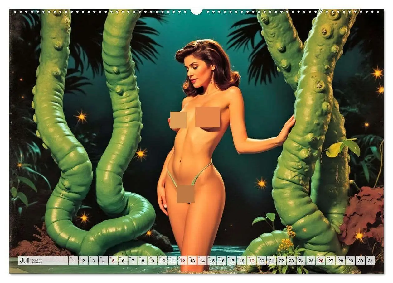 Bild: 9783516660739 | Retro Space Girls - Spicy Galactic Fantasies (Wandkalender 2026 DIN...