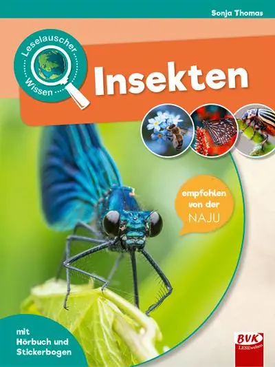 Cover: 9783965200739 | Leselauscher Wissen: Insekten | mit Hörbuch und Stickerbogen | Thomas