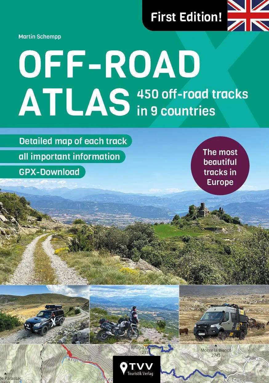 Cover: 9783965990739 | OFF-ROAD ATLAS (english edition) | 450 off-road tracksin 9 countries