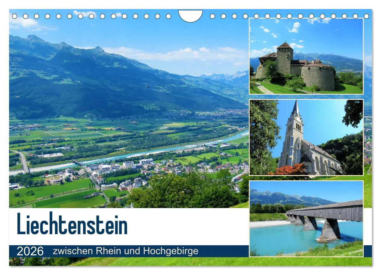 Cover: 9783457630839 | Liechtenstein - zwischen Rhein und Hochgebirge (Wandkalender 2026...
