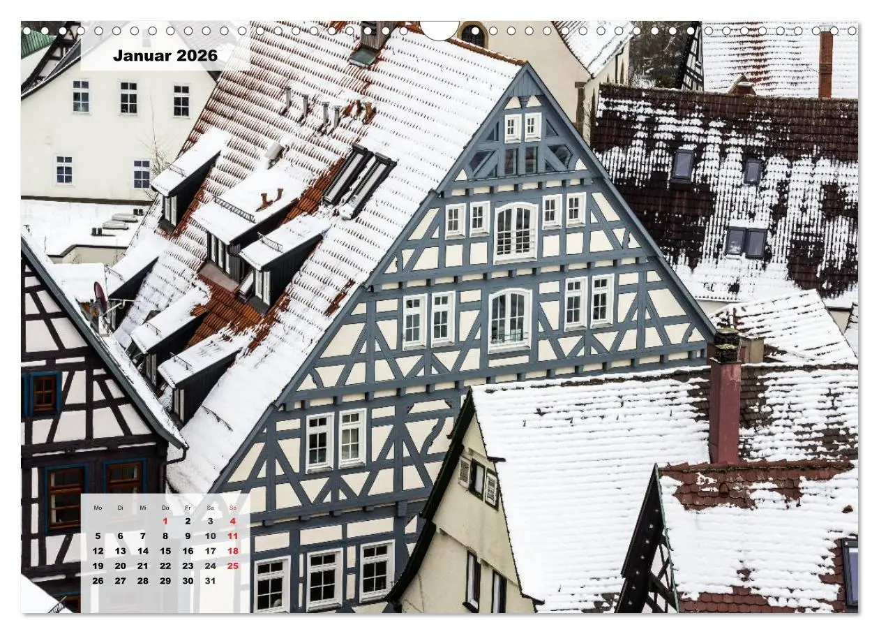 Bild: 9783516030839 | Kontraste Waiblingen (Wandkalender 2026 DIN A3 quer), CALVENDO...