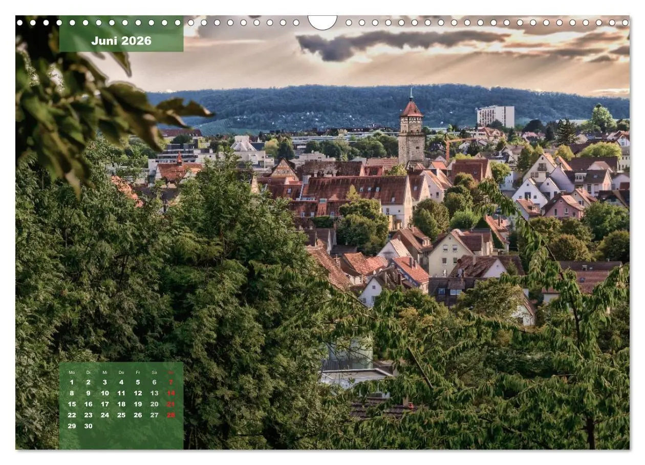 Bild: 9783516030839 | Kontraste Waiblingen (Wandkalender 2026 DIN A3 quer), CALVENDO...