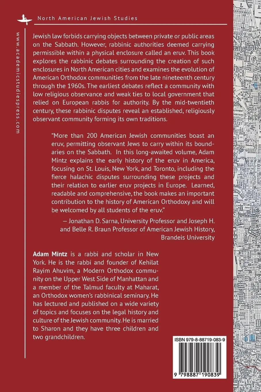 Rückseite: 9798887190839 | Building Communities | A History of the Eruv in America | Adam Mintz