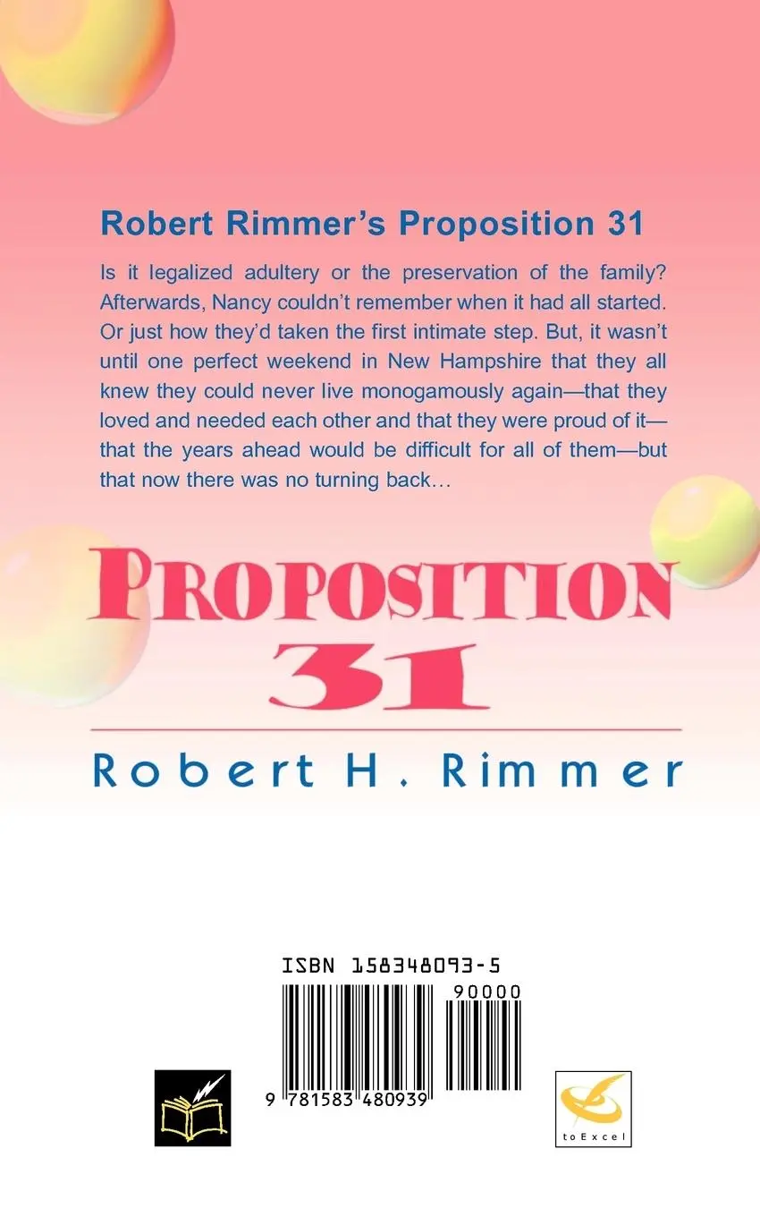 Rückseite: 9781583480939 | Proposition 31 | Robert H. Rimmer | Taschenbuch | Englisch | 1998