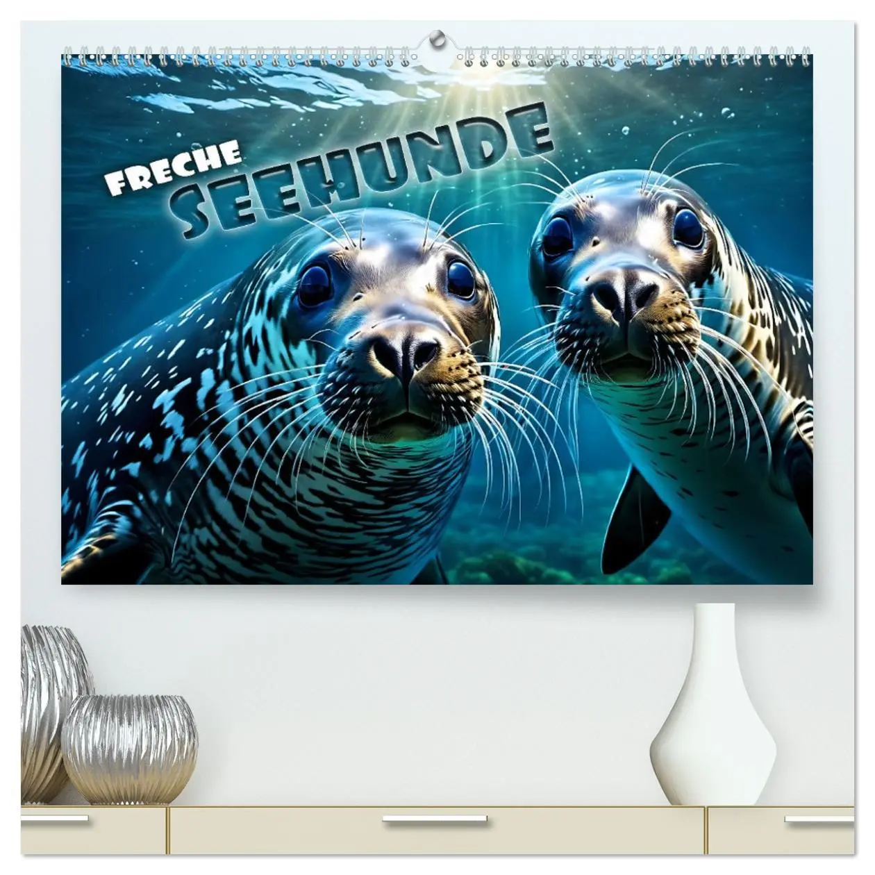 Cover: 9783457480939 | Freche Seehunde (hochwertiger Premium Wandkalender 2026 DIN A2...