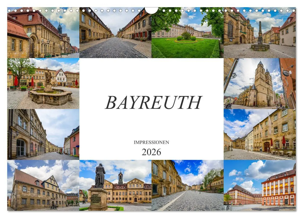 Cover: 9783457790939 | Bayreuth Impressionen (Wandkalender 2026 DIN A3 quer), CALVENDO...