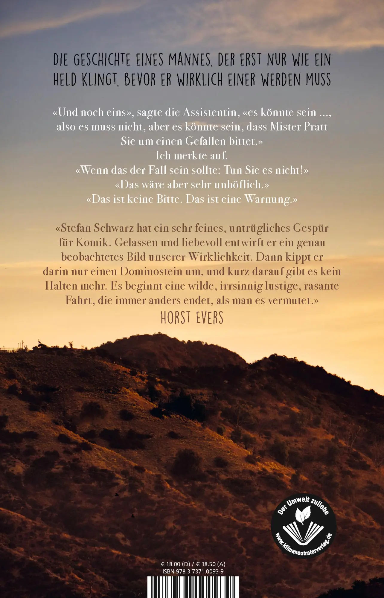 Rückseite: 9783737100939 | Da stimmt was nicht | Roman | Stefan Schwarz | Taschenbuch | 256 S.