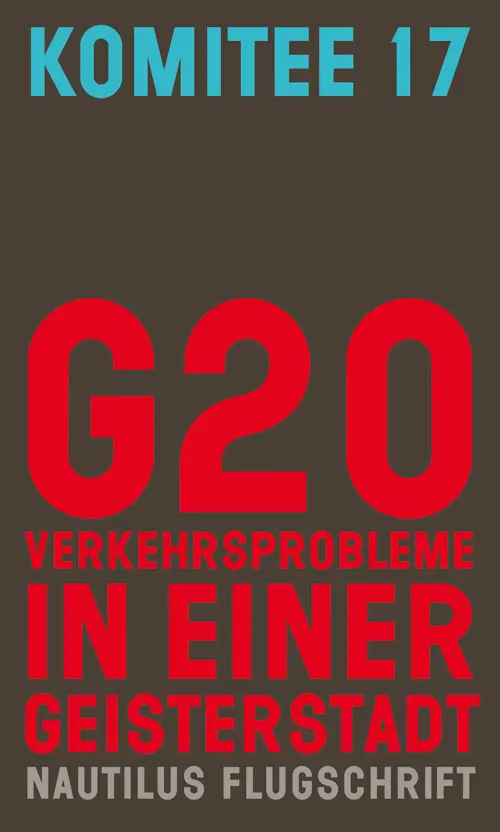 Cover: 9783960540939 | G20. Verkehrsprobleme in einer Geisterstadt | Komitee 17 | Taschenbuch