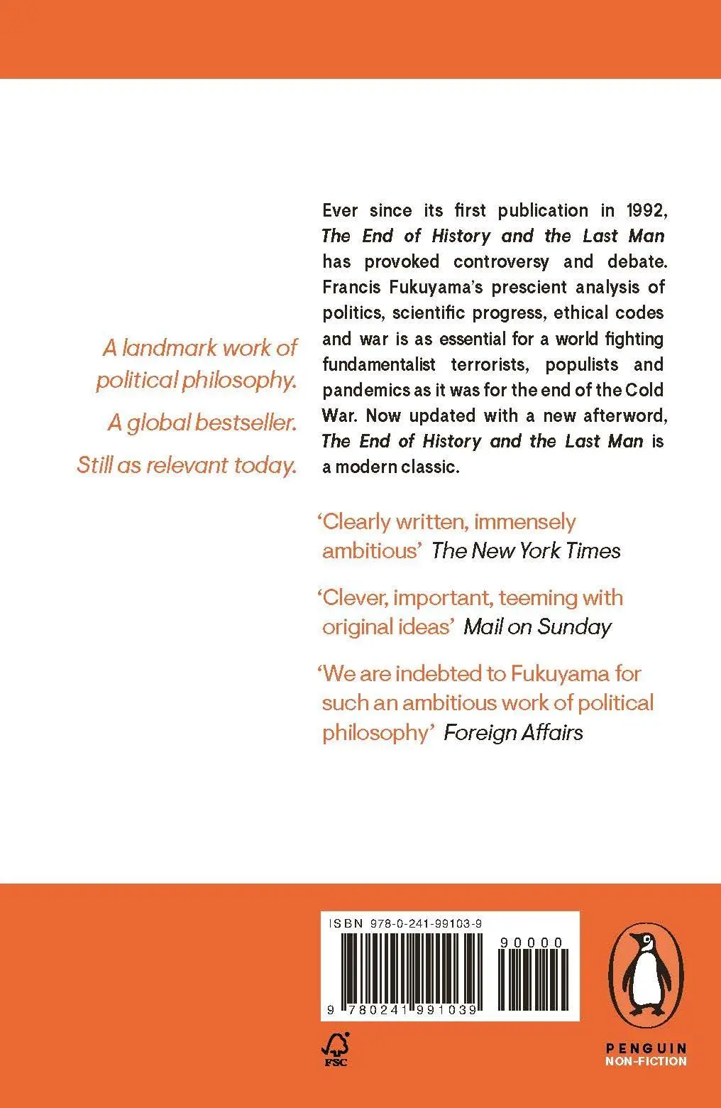 Rückseite: 9780241991039 | The End of History and the Last Man | Francis Fukuyama | Taschenbuch