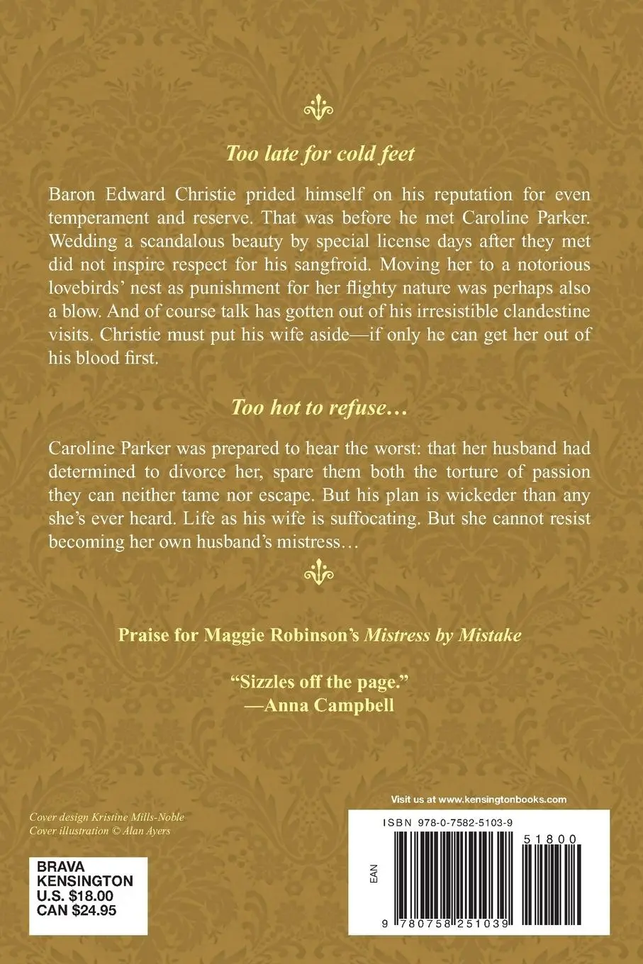 Rückseite: 9780758251039 | Mistress by Marriage | Maggie Robinson | Taschenbuch | Englisch | 2011