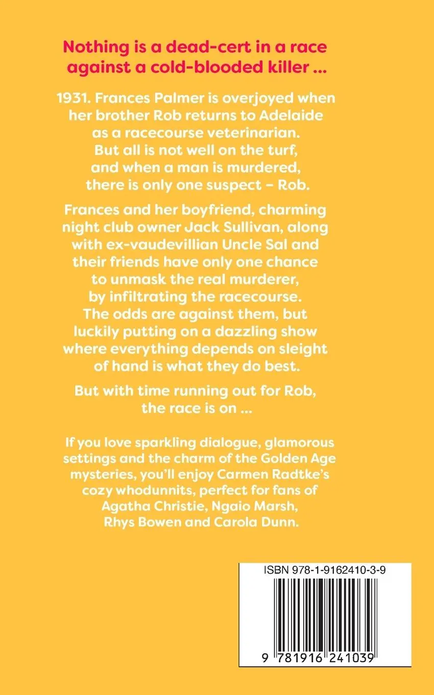 Rückseite: 9781916241039 | Murder at the Races | A Jack and Frances mystery | Carmen Radtke