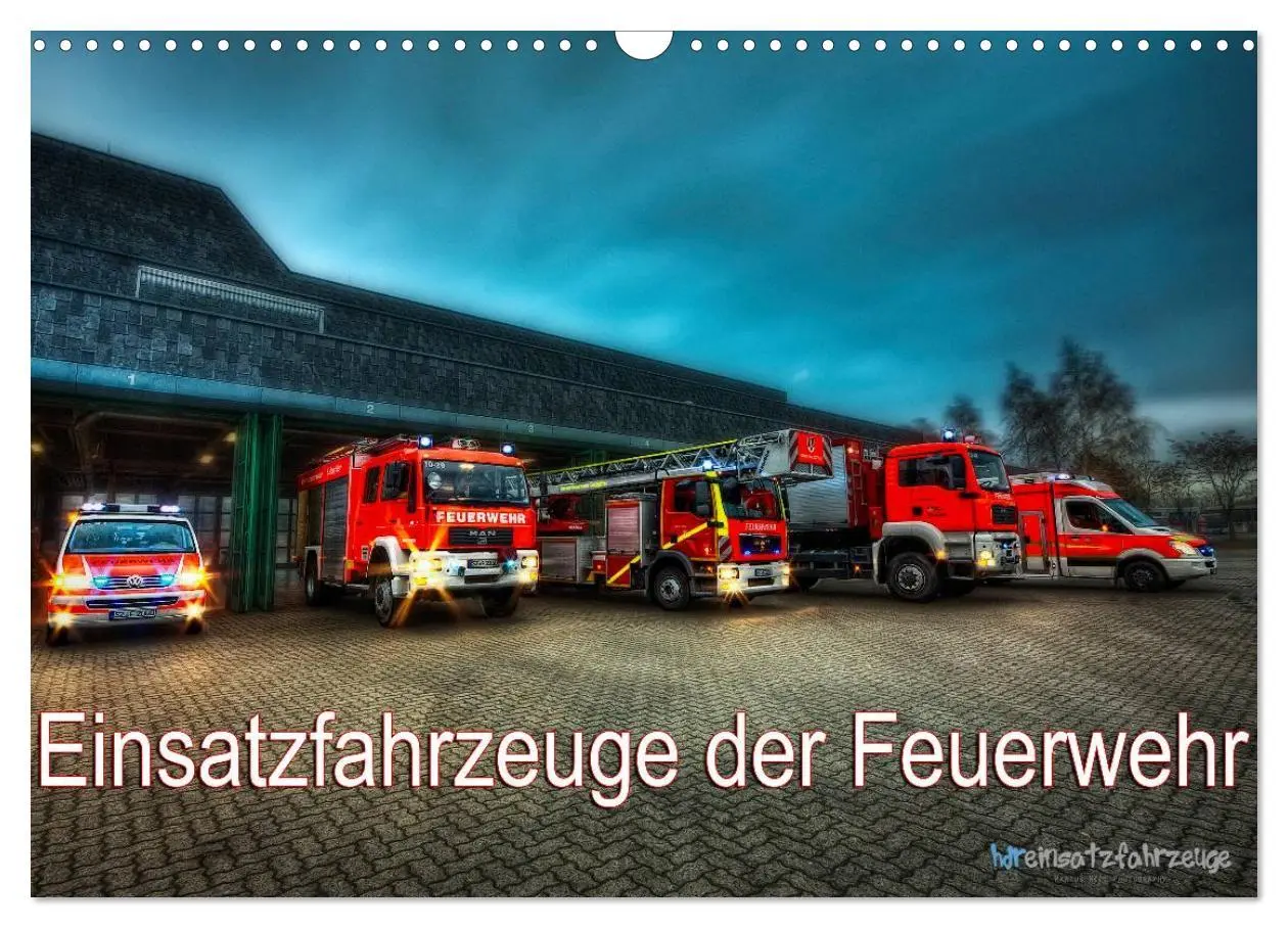 Cover: 9783516081039 | Einsatzfahrzeuge der Feuerwehr (Wandkalender 2026 DIN A3 quer),...