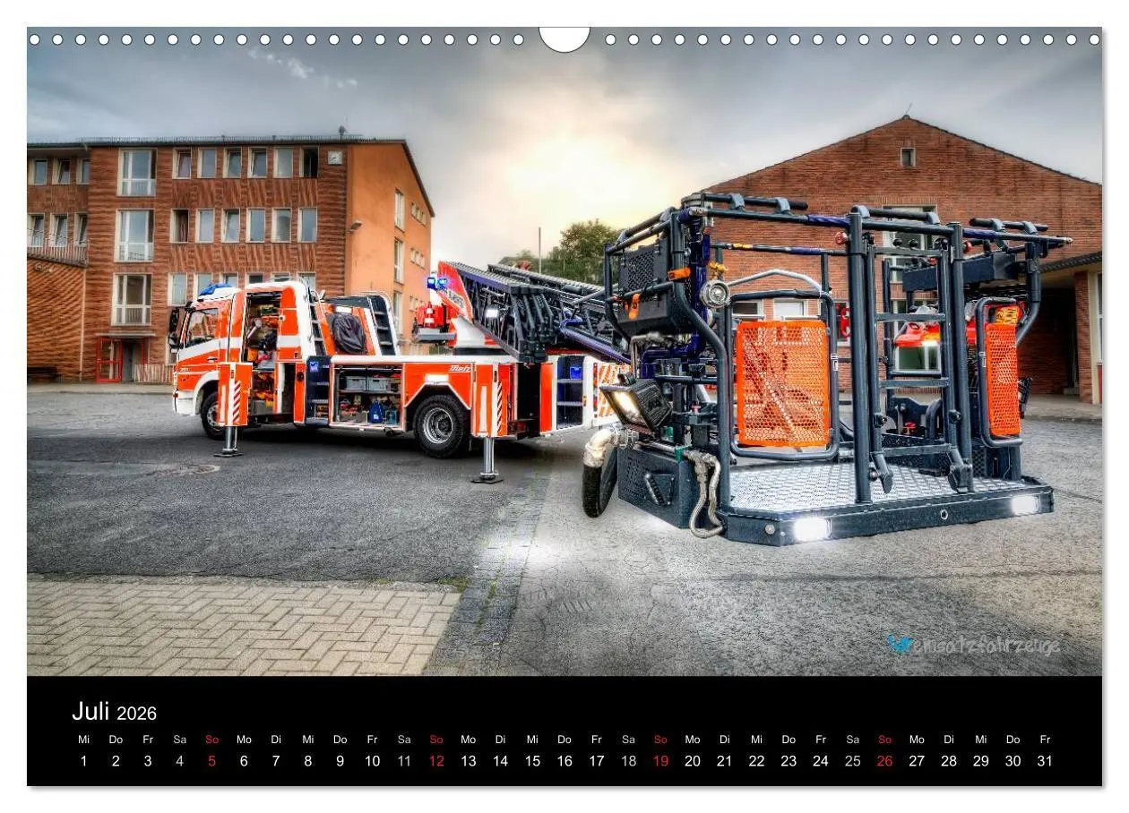 Bild: 9783516081039 | Einsatzfahrzeuge der Feuerwehr (Wandkalender 2026 DIN A3 quer),...