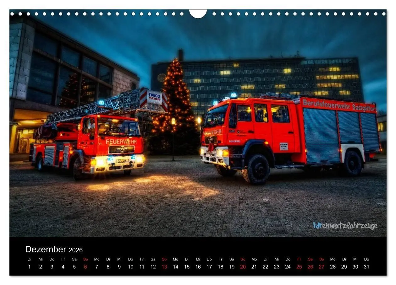 Bild: 9783516081039 | Einsatzfahrzeuge der Feuerwehr (Wandkalender 2026 DIN A3 quer),...